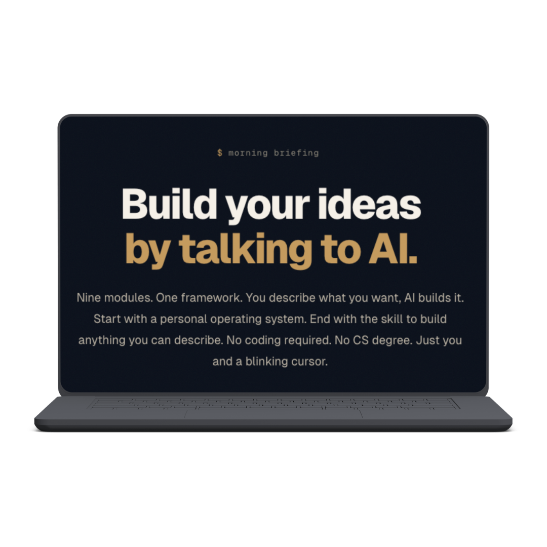 Your Personal AI Built by Talking to It